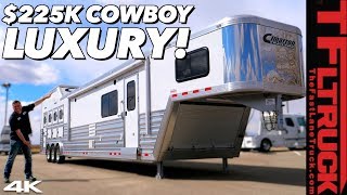 This Enormous Cimarron Horse Trailer Costs As Much As a Lamborghini Here is Why [upl. by Eniretac]