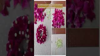 🌸How to make flower garland Kolikondai poocockhead [upl. by Gitel]