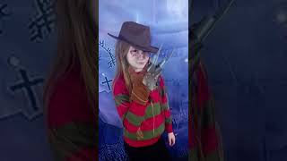 Freddy krueger facepaint and costume scary halloween [upl. by Mead]