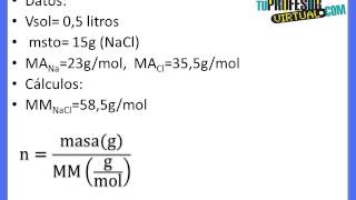 Molaridad M  Lección Teórica [upl. by Albemarle]