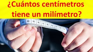 Cuantos centímetros tiene un milímetro [upl. by Madalena373]