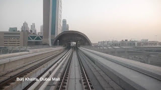 Dubai Metro in 3 minutes High Speed Timelapse Movie [upl. by Narual]