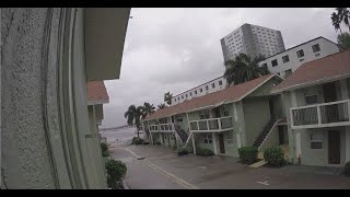 LIVE Hurricane Milton Storm Surge Cam Caloosahatchee River Downtown Fort Myers Florida [upl. by Hilarius]