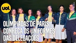 OLÍMPIADAS 2024 VEJA OS UNIFORMES QUE AS DELEGAÇÕES IRÃO UTILIZAR NA CERIMÔNIA DE ABERTURA EM PARIS [upl. by Llertak]