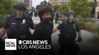 Protesters arrested as police clear out encampment at UC Irvine [upl. by Chelton]