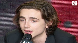 Timothee Chalamet Interview Call Me By Your Name Premiere [upl. by Llirret]