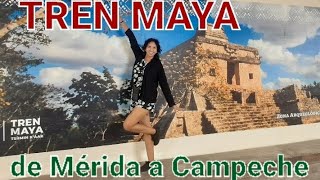 Viajar en tren Maya de Mérida a Campeche [upl. by Neggem]