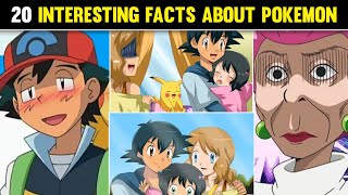 Top 20 Interesting Pokemon FactsSecrets About PokemonAsh Ketchum SecretsPokemon in hindi [upl. by Airotal969]