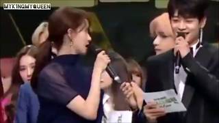 181231 BTS V TAEHYUNG amp SNSD YOONA SINGULARITY  2018 MBC GAYO DAEJAEJUN [upl. by Ebeohp]