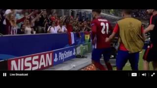 Real Madrid 1vs1 Atletico Madrid  Yannick Carrasco Goal Gol  Champions League Final  28052016 [upl. by Hebbe]