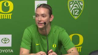 Kara McGhee  Postgame vs Oregon State [upl. by Sorodoeht]