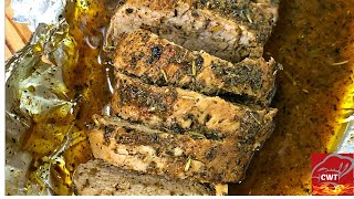 Butter Garlic And Herb Pork Tenderloin  Pork Tenderloin Recipe [upl. by Engenia]