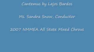 quotCantemusquot by Lajos Bardos2007 NMMEA AllState Mixed Chorus [upl. by Enineg]