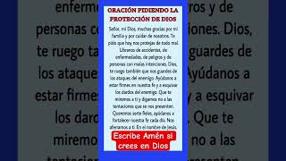 Oración Pidiendo la Protección de Dios dios diosesbueno jesus fe oraciones amen amor oração [upl. by Evangelia]