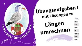 Längeneinheiten umwandeln Übungsaufgaben I Klasse 5 [upl. by Enerak640]