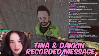 Tinakitten MESSAGE FOR DAKKIN HJUNE POV  Dakkin Records Message for Tina  Rust Kingdoms [upl. by Innoj]