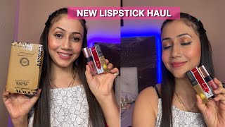 Nykaa lipstick haul 💄  Affordable lipstick  Must watch ✅✅ [upl. by Aryamo]