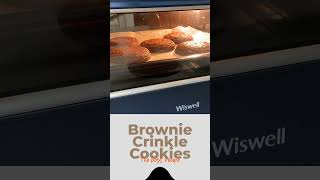 Brownie Crinkle Cookies In The Oven browniecookies baking [upl. by Rafaelia]