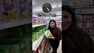 😍Eating Untried food from 7Eleven for 24 hours Food Challenge foodchallenge supermarketfood [upl. by Persas]