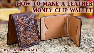 How to Make a Leather Money Clip Wallet [upl. by Legir]