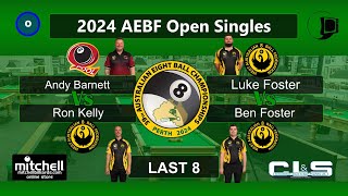 Open Singles  Last 8  2024 AEBF Nationals [upl. by Ellenohs]