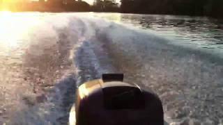 Full speed FD10S Johnson 15hp outboard [upl. by Javed499]