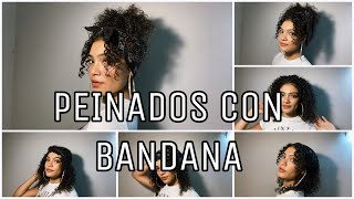 7 Peinados con bandana para cabello rizado  Nicurly [upl. by Gavra]