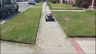 Jorge lawn mowing services working on two yards together [upl. by Baptist70]