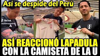 Gianluca Lapadula posó con la camiseta de Universitario y así reaccionó quotEstá hermosaquot [upl. by Efal]