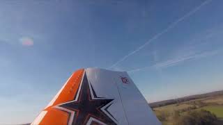 Cockpit cam looking down the wing of the RV8 [upl. by Onivla463]