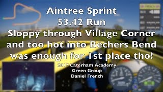 2017 Caterham Academy  Aintree Sprint  1st Place Green Group 5342 Run [upl. by Lhary356]