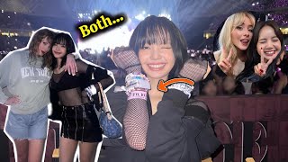 BLACKPINK Lisas interaction with Sabrina Carpenter at Taylor Swifts Concert Tour [upl. by Irovi]