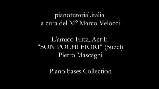 Lamico Fritz Act I quotSON POCHI FIORIquot  Backing track  Pietro Mascagni  Piano bases Collection [upl. by Enelrihs541]