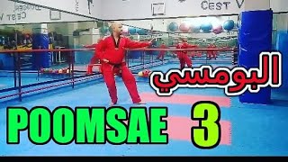 Taekwondo Poomsae 3  Sam Jang  تايجوك سام جانغ بومسي الثالث [upl. by Assenav]