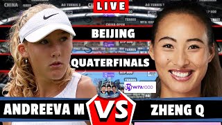 🔴LIVE ANDREEVA M VS ZHENG Q • Beijing Open 2024 zheng andreeva WTA BeijingOpen [upl. by Ettena]