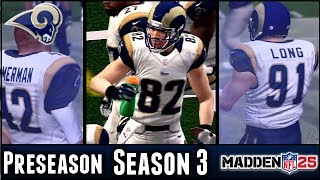 Madden 25 Rams Connected Franchise Full Preseason Highlights  A New Player Breaks Out Season 3 [upl. by Aivila]