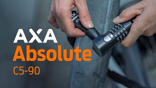 AXA Absolute C590  Code chain lock for bicycles that are parked for a shorter period of time [upl. by Dexter]