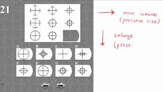 IQ TEST matrix 21 SOLVED AND EXPLAINED [upl. by Abehsile600]