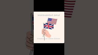 Diferencias entre ingles americano e inglés britanico 🇺🇲🇬🇧 ingles aprendeinglés learnenglish [upl. by Faustine]