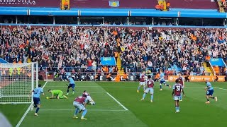 WATKINS EQUALISES AFTER BRENTFORD SCORE 3 IN 10 MINS Aston villa vs Brentford vlog [upl. by Euqirrne]