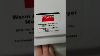 Dayton Warm Air Hand Dryer [upl. by Charlton2]