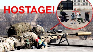 Canadian Sniper Team Saves Ukrainian Hostages from School  ARMA 3 Military Simulation [upl. by Khalsa]