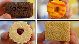 DIY Custard Cream Jammie Dodger Party Rings amp Chocolate bourbon biscuits [upl. by Johan]