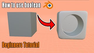 Blender Boolean Modifiers [upl. by Endaira]