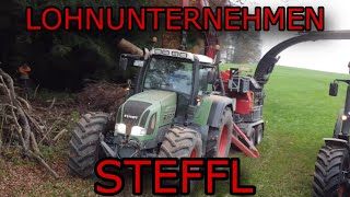 Lohnunternehmen Steffl  Hackschnitzel häckseln  FENDT 926 VARIO [upl. by Gnilsia]