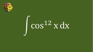 Evaluating the indefinite integral using complex numbers and binomial theorem [upl. by Harlan518]