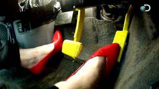 Driving In High Heels  MythBusters [upl. by Alyag907]