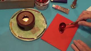 Wax sealing my Christmas card envelopes [upl. by Blodgett47]