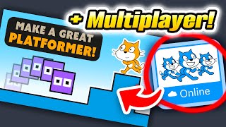 Make a Multiplayer Platformer in Scratch  Cloud Tutorial 4 [upl. by Anaeda50]