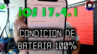 Condición Batería iPhone 100 iOS 174  175  176 Con Flex Ampsentrix amp JC [upl. by Eddi]